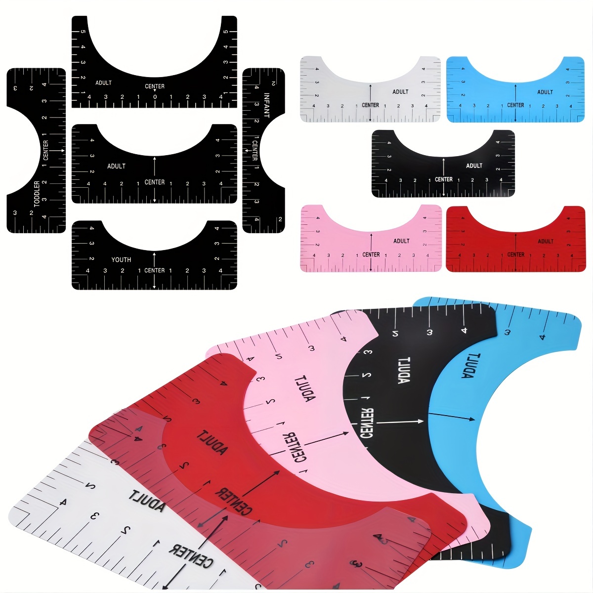 T Shirt Ruler SVG, T Shirt Alignment Tool Printable File