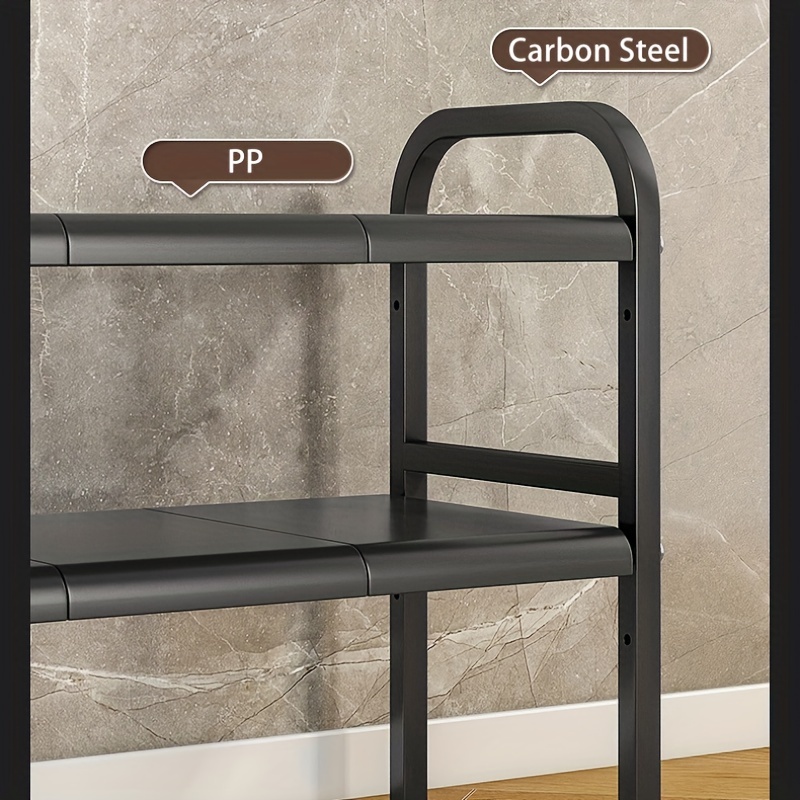 Expandable Scroll Metal Over The Sink Shelf - Black