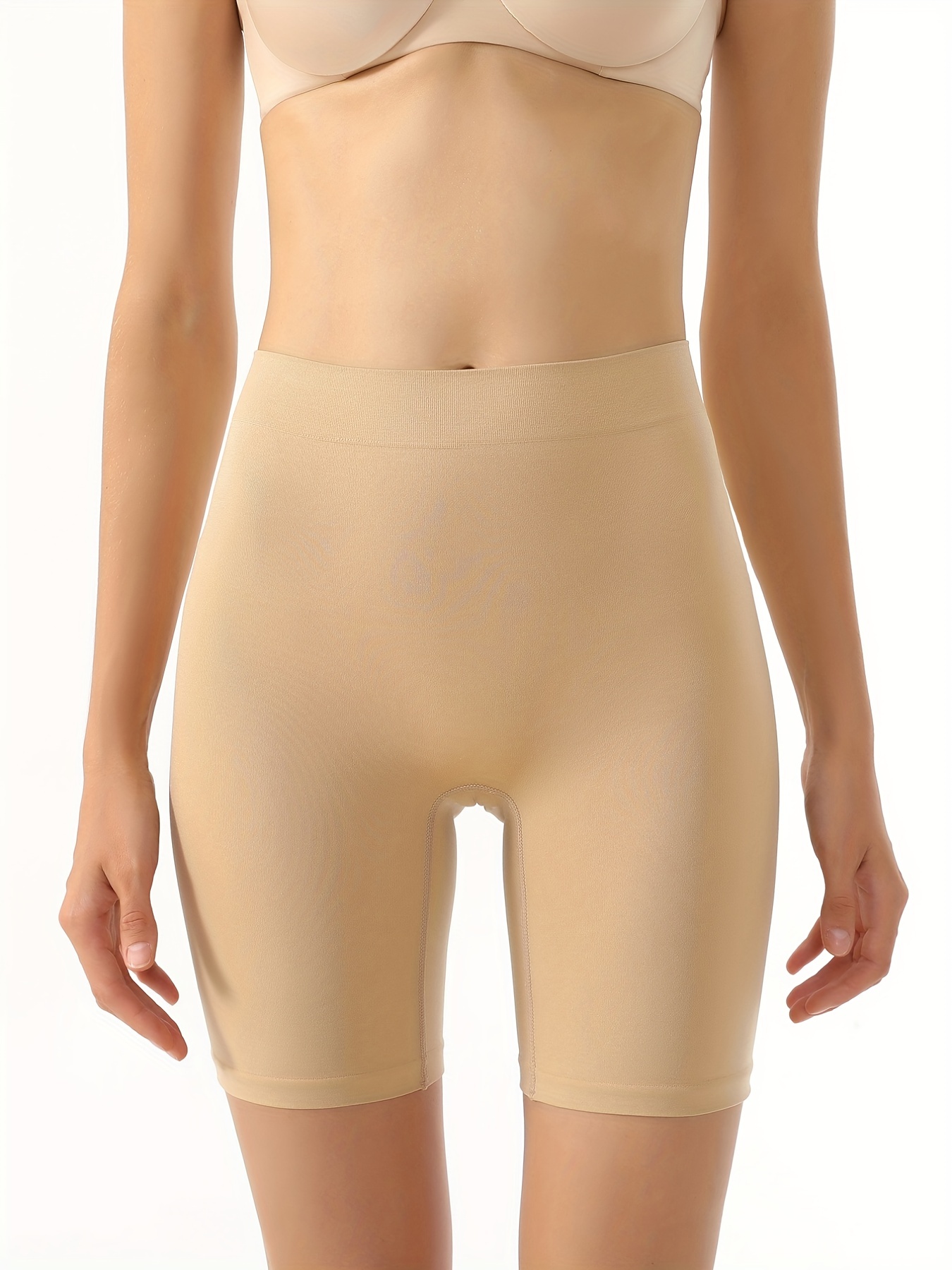 Shapewear for Women Tummy Control Boy Shorts Under Shorts Regular Soft Cozy  Slimming Panty Beige at  Women's Clothing store