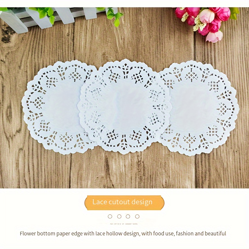 Lace Paper Doilies Doilies Placemats Grease Absorbent Paper - Temu
