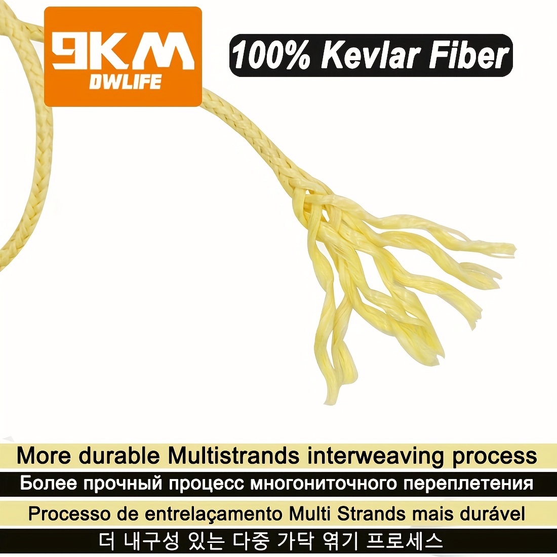 9km 40~ Braided Kevlar Fishing Assist Line Wear resistant - Temu