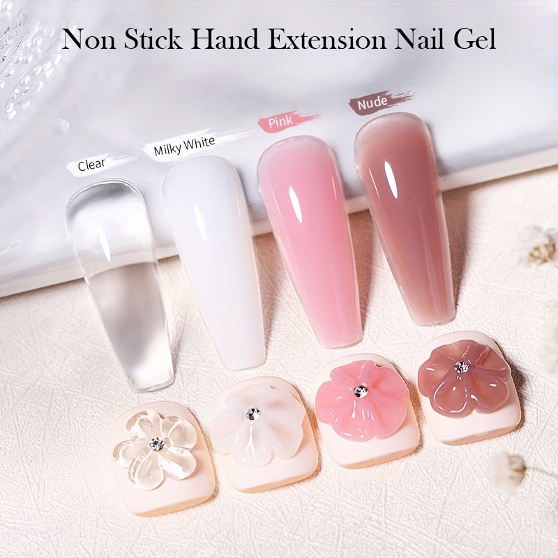 Solid Nail Tip Gel Quickly Extend Nail Transparent Non Stick - Temu