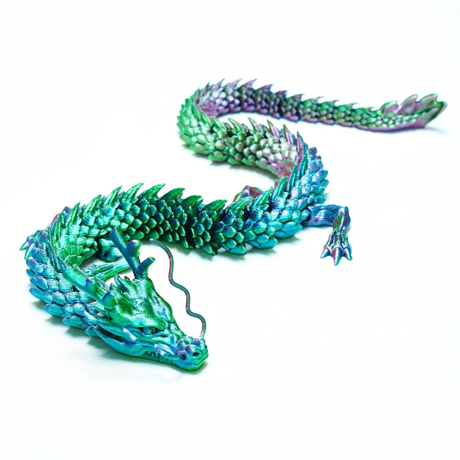 Laser Holographic 3d Printed Dragon With Articulated Joints - Temu