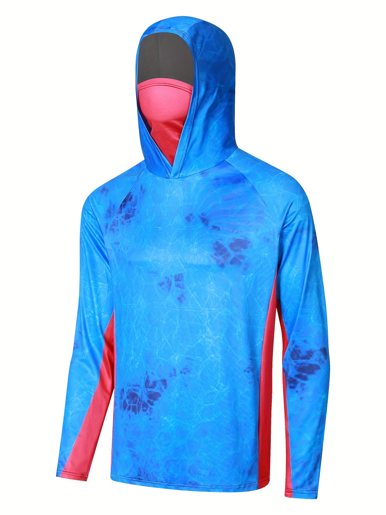 Men's Abstract Pattern Upf50+ Rash Guard Mask Active - Temu United Kingdom