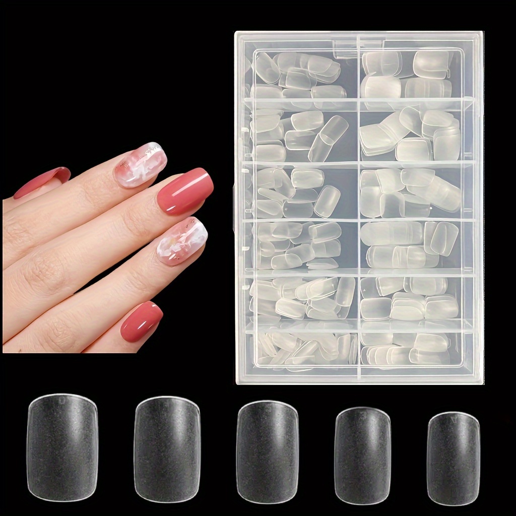 Short Square Soft Gel Full Cover Nail Tips - 504 Pieces – Scarlett Nail  Supplies