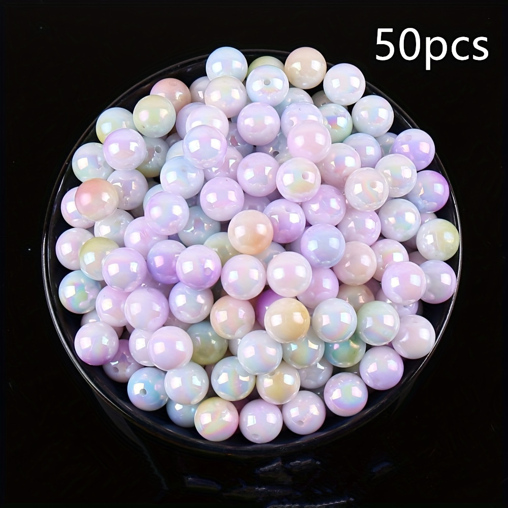 150pcs 3mm (0.12in ) Mermaid Gradient Color Hole Imitation - Temu