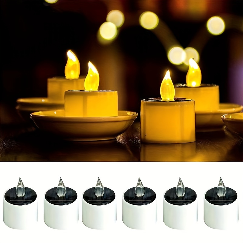 Beneve 24 bougies chauffe-plat LED sans flamme - réalistes et