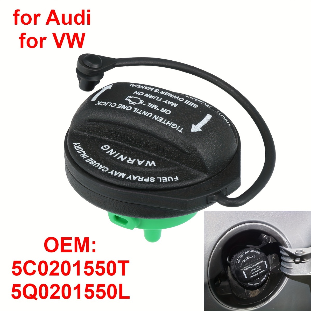 Audi, VW Gas Tank Cap (Updated) 4B0201550H by OE Aftermarket