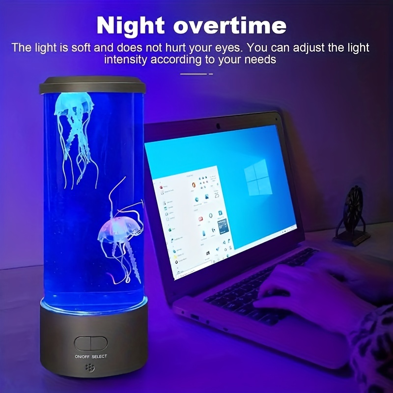 Lampe meduse 28 cm avec télécommande en 2023