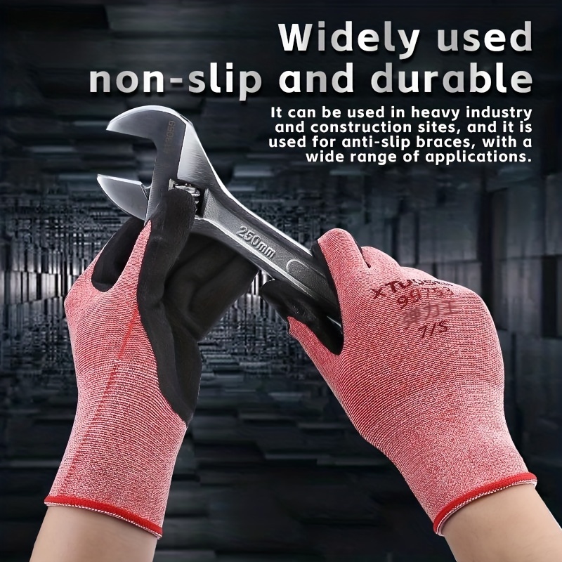 Rubber Labor Protection Gloves Wear resistant Oil resistant - Temu