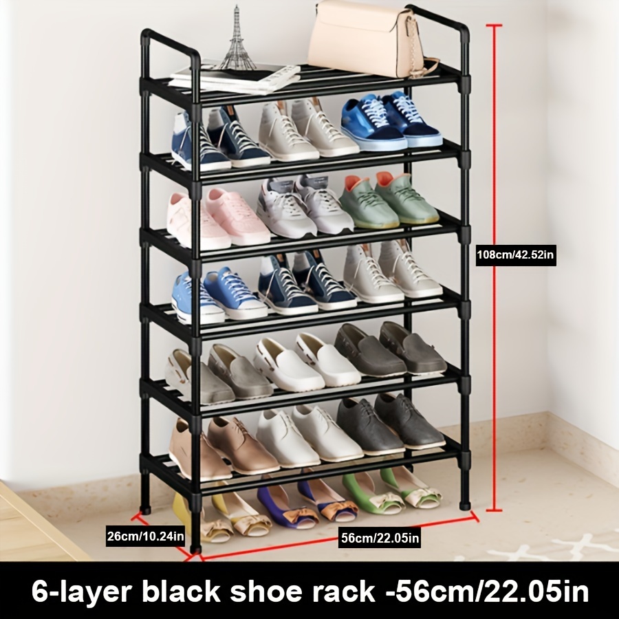 Multi layer Shoe Rack Black Shoe Storage Stand Simple - Temu