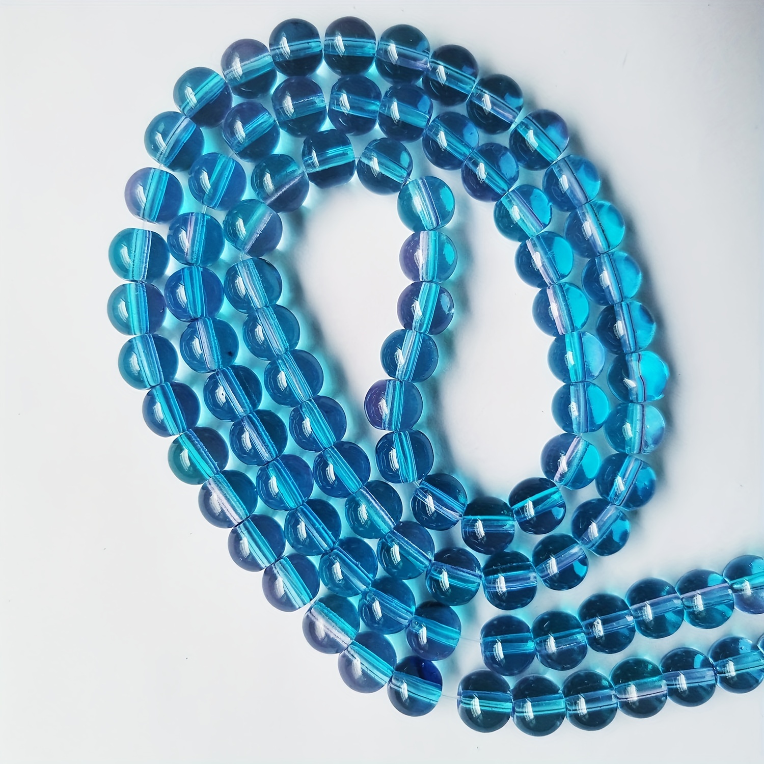 Round Glass Beads Crystal Faceted Septal Beads For Jewelry - Temu