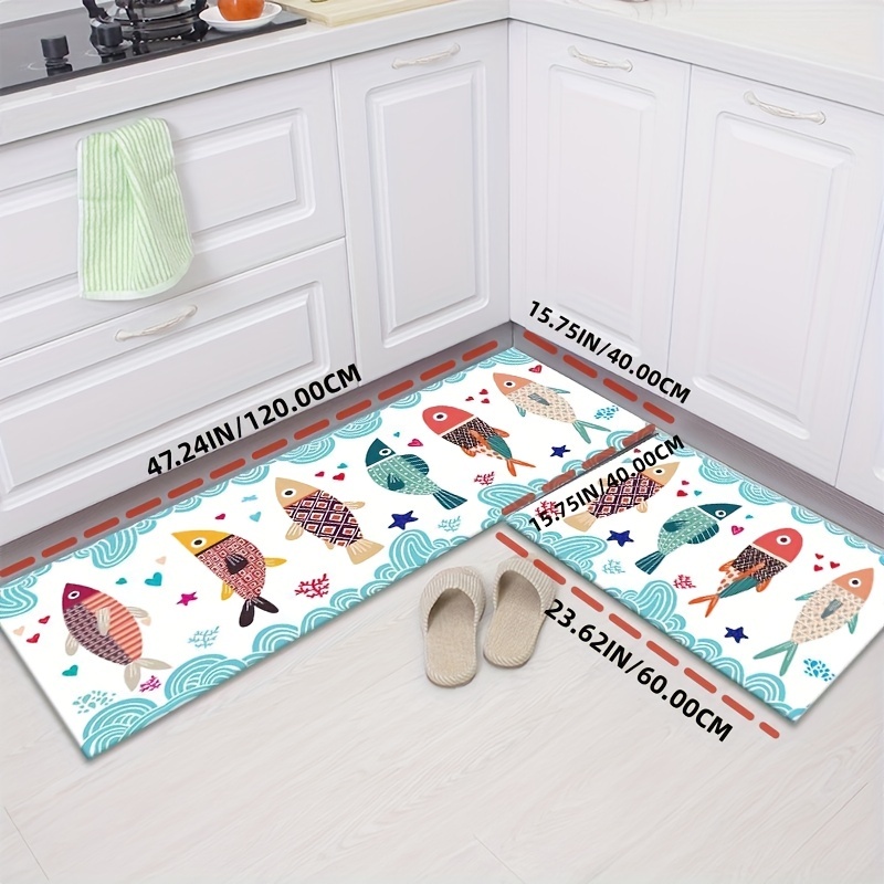 3d Wood Leaf Pattern Kitchen Rugs, Absorbent Non Slip Cushioned Rugs, Stain  Resistant Waterproof Long Strip Floor Mat, Comfort Standing Mats, Living  Room Bedroom Bathroom Kitchen Sink Laundry Office Area Rugs Runner