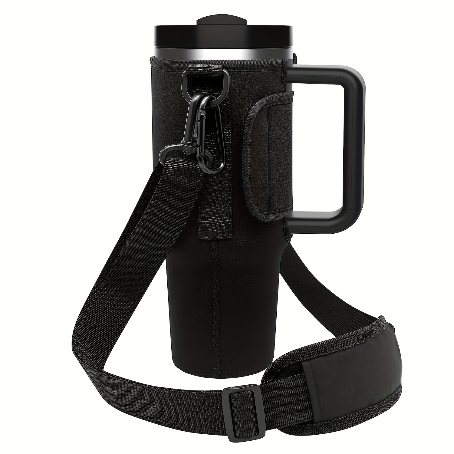 Water Bottle Holder Tumbler, Neoprene Water Cup Bag Sleeve With Adjustable  Shoulder Strap - Temu