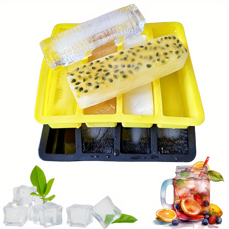 Silicone Ice Cube Tray Ice Bucket Cup Mold Bar Whiskey Cocktail Small Ice  Cubes Cylinder Cup Easy Release Ice Cube Maker Tools - Ice Cream Tools -  AliExpress