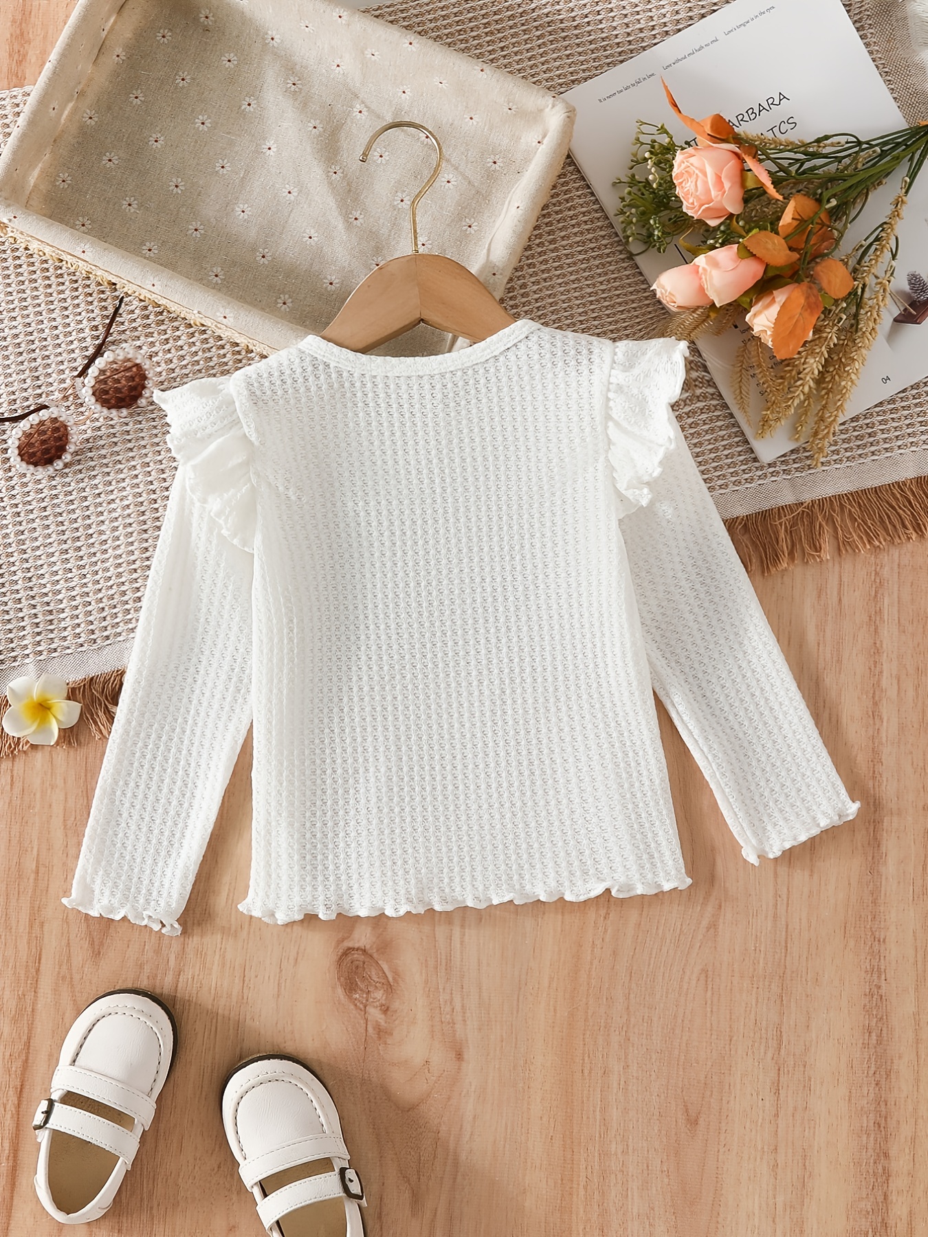 long sleeve ruffle shirt toddler