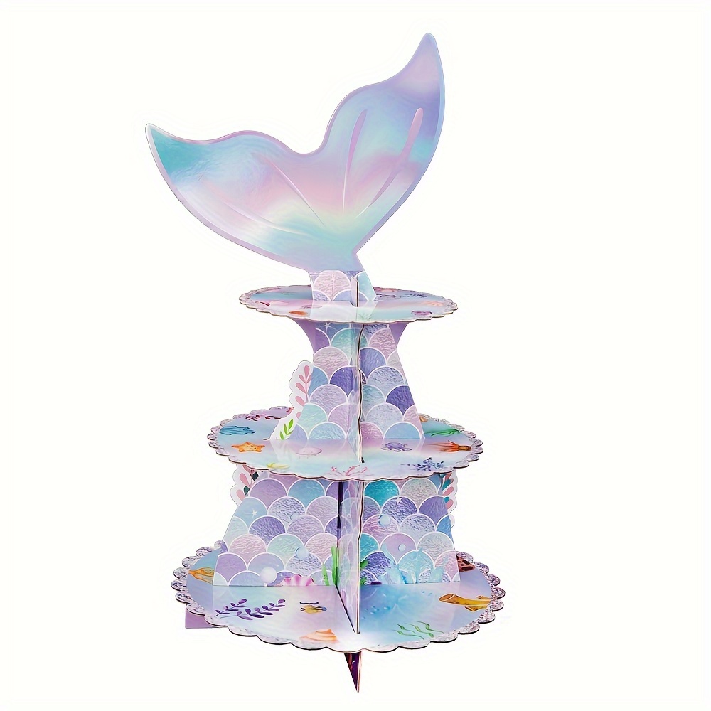 Mermaid Cupcake Holder - Temu