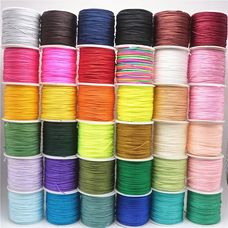 49 Yards 0.8mm Nylon Beading String Cord 26 Color Chinese Knotting Cord  Thread