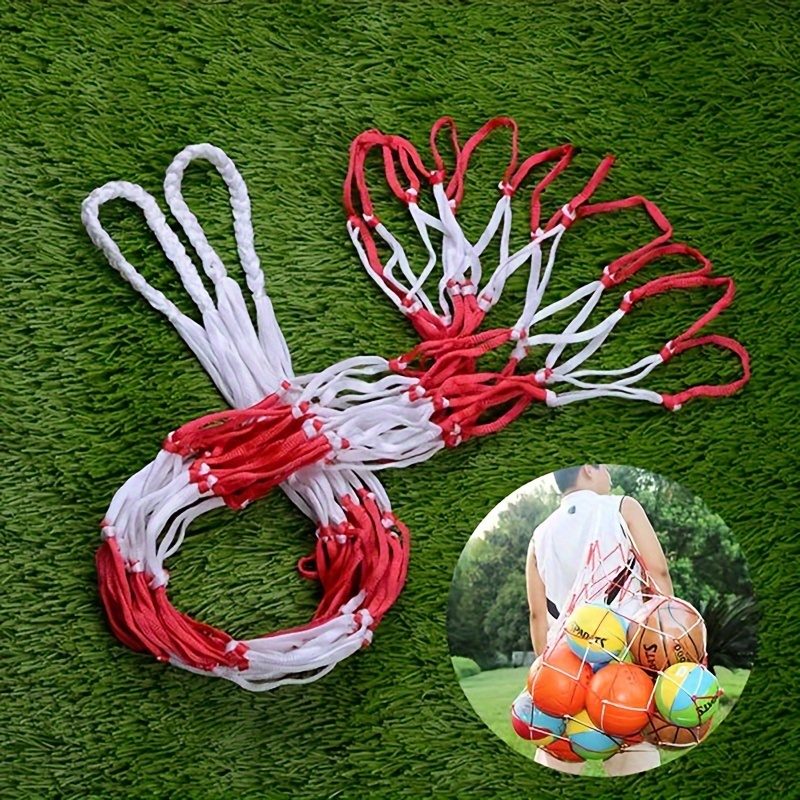 Portable Large Ball Bag Nylon Long Basketball Volleyball Mesh Bag
