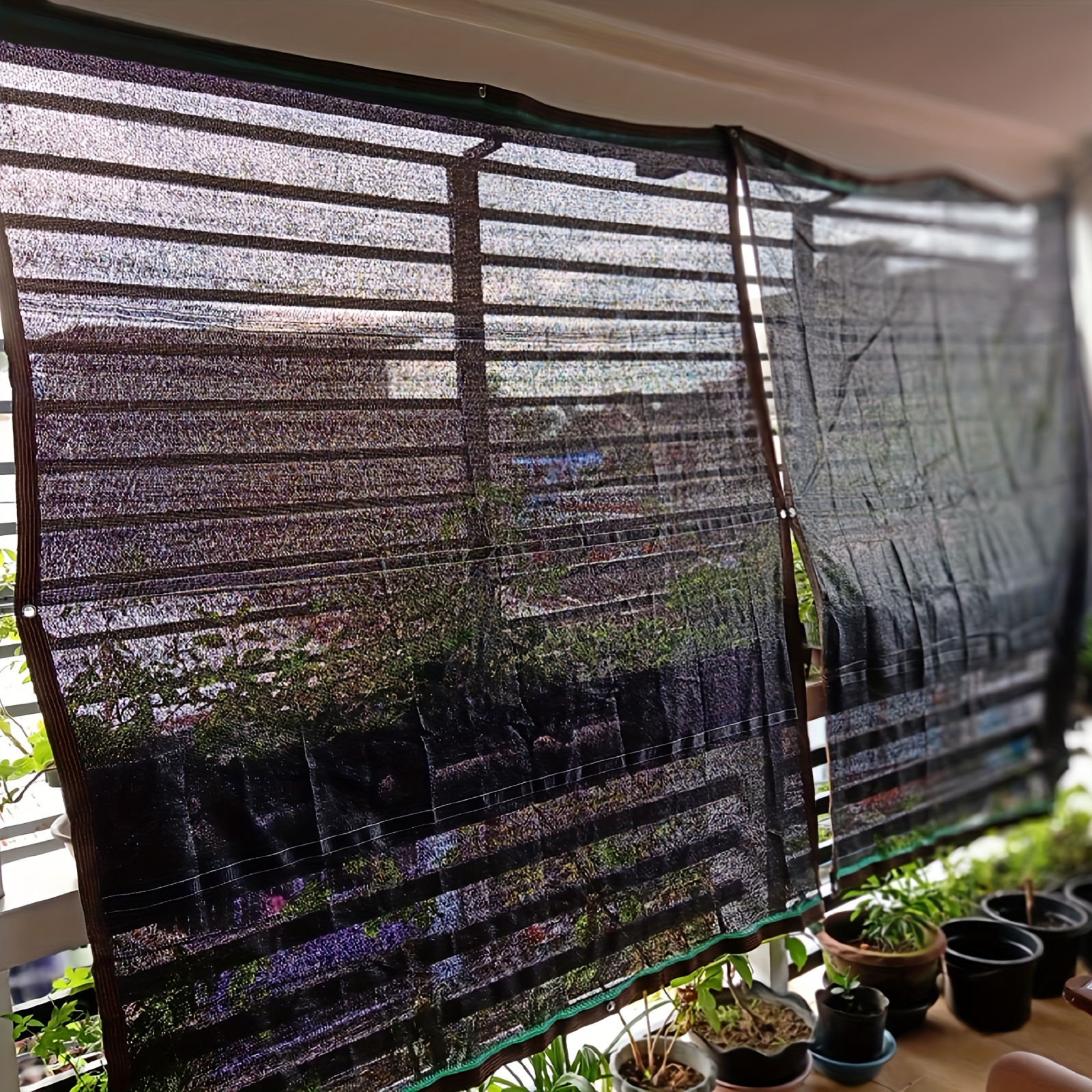 Schattennetz Schwarz, 80% Sonnenschutz Schattentuch, Uv-beständiges  Schattiernetz Für Pflanzen/patios/gewächshäuser,  2x2/2x3/3x4/3x5/4x5/4x6/4x8m