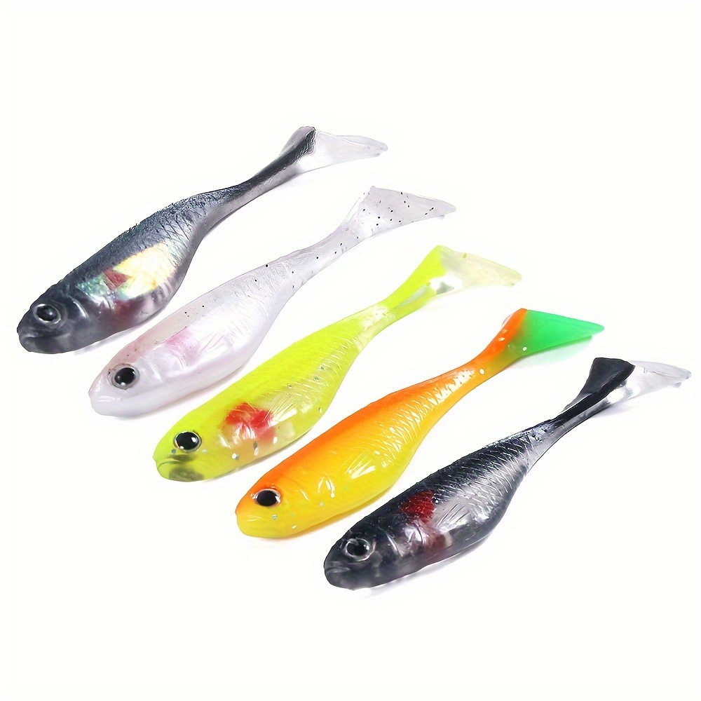 Soft Bait Saltwater Freshwater Silicone Minnow Wobblers - Temu