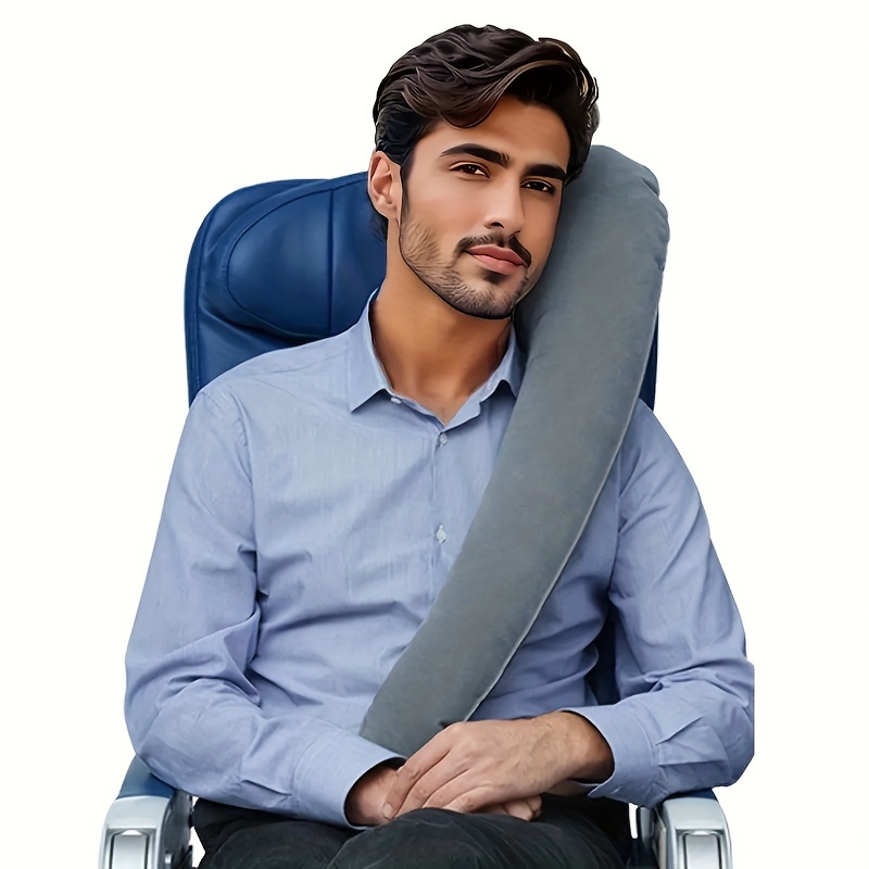 Comfortable Inflatable Travel Pillow For Airplane, Car, Bus, And Office -  Supports Neck, Shoulders, And Lumbar - Reduces Pain And Improves Sleep  Quality - Temu