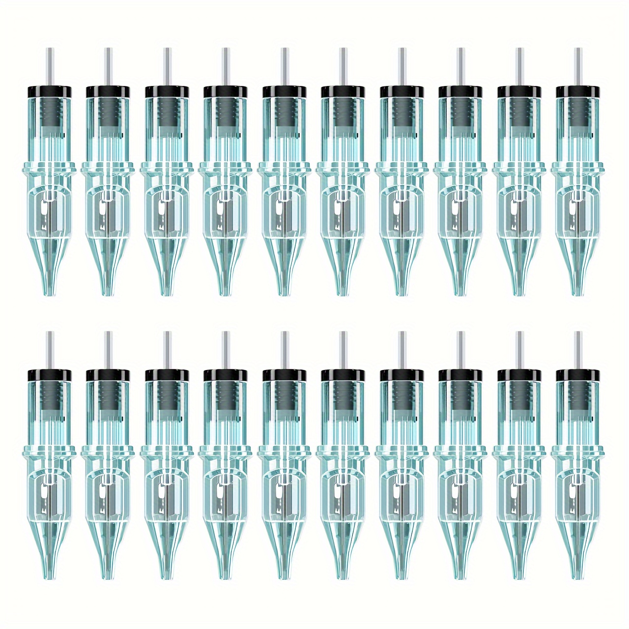 20pcs Tattoo Cartridge Needles, Assorted Tattoo Needle Cartridges Round Liner Mixed 1203rl 1205rl 1207rl 1209rl 1207rm 1209rm, 20 Pack Of Round Liner Needles With Membrane Safety Cartridges For