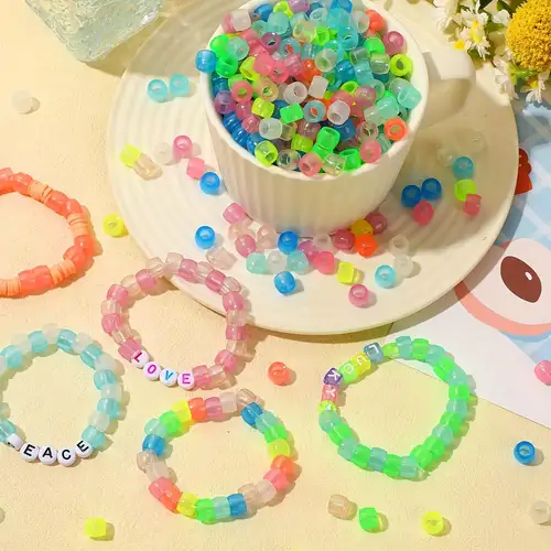 Multicolor Acrylic Happy Face Beads For Diy Bracelet Artificial Jewelry  Making Accessories Plastic Flat Round Smiling Beads - Temu