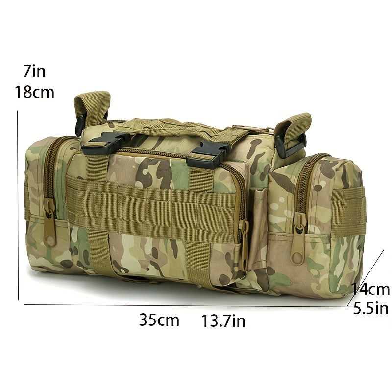 Shoulder Bag Nylon Travel Bag Large Capacity for Climbing Camping Hiking  Fishing