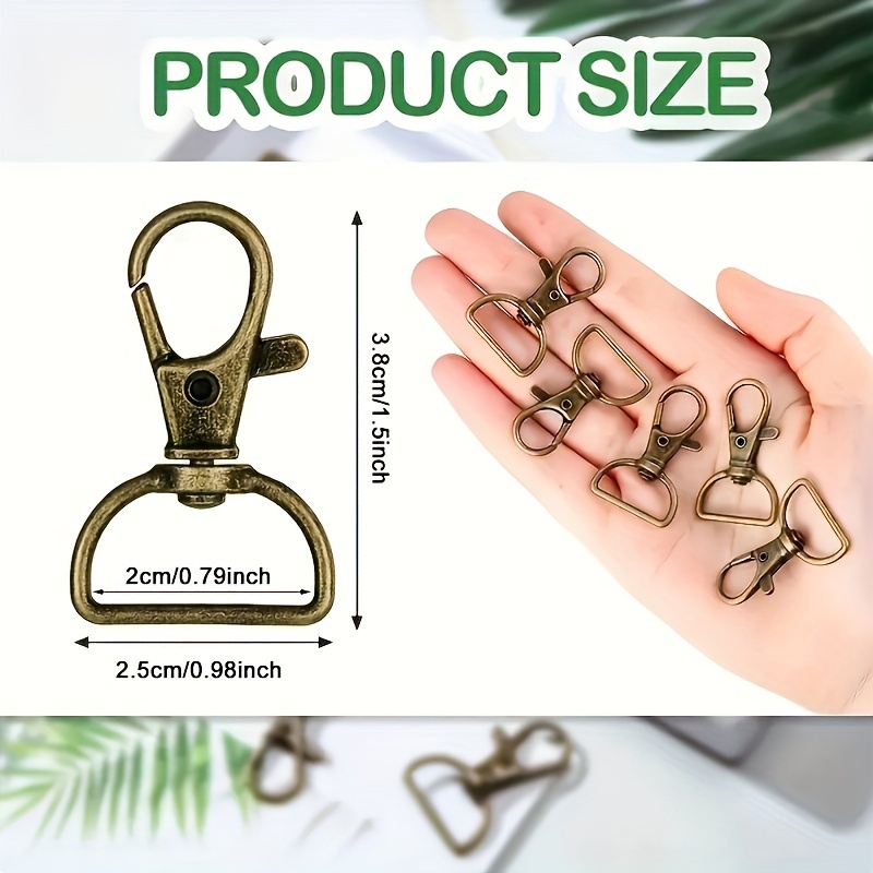 DIY Durable Metal Carabiner Clip Luggage Keychain Lobster Clasp Bag  Accessories