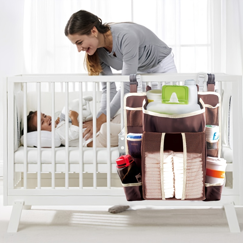 Baby Diaper Changing Storage Bag: Portable, Sturdy Nursery Hanging Organizer