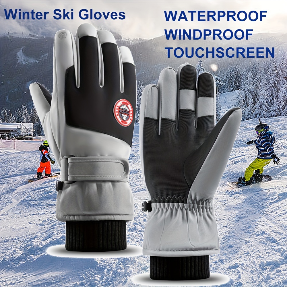 1 Pair Winter Ski Gloves For Women Thermal Touch Screen Waterproof Cold  Weather Non Slip Warm Gloves Winter Gloves For Work - Sports & Outdoors -  Temu