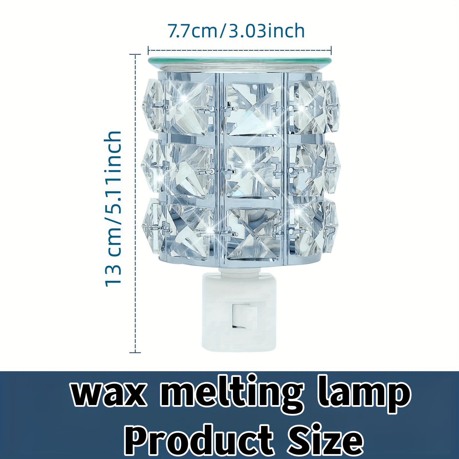 Aesthetic Crystal Wax Melt Warmer Plug in Fragrance Warmer - Temu