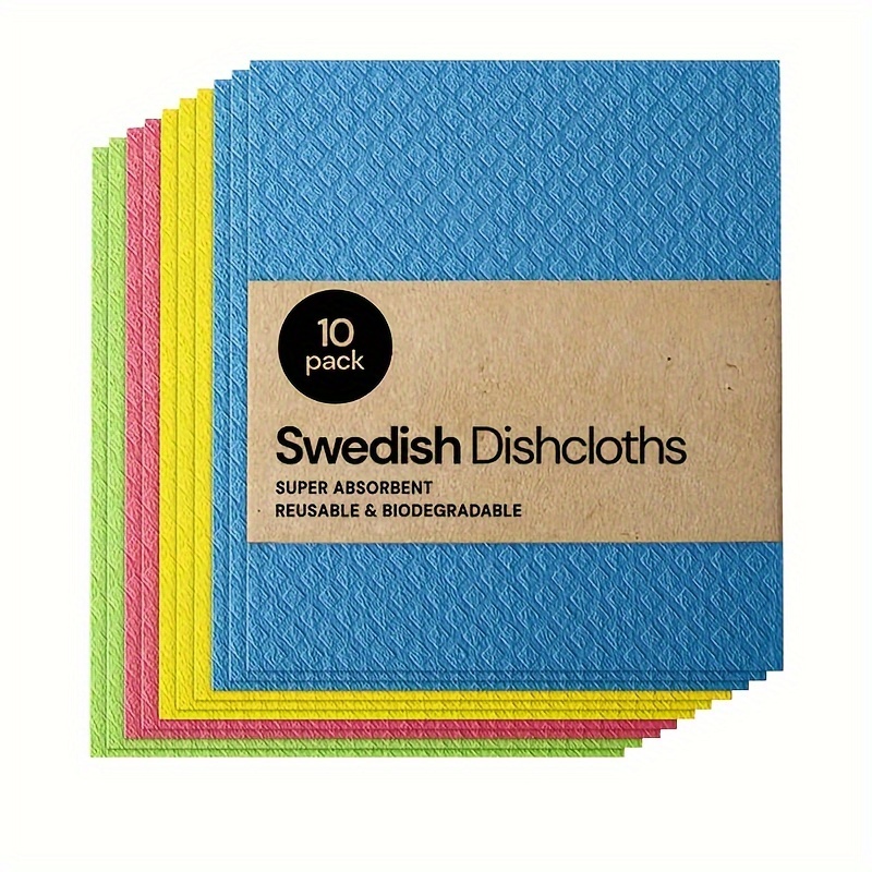 Swedish Dishcloths Kitchen Reusable Dish Towels Absorbent