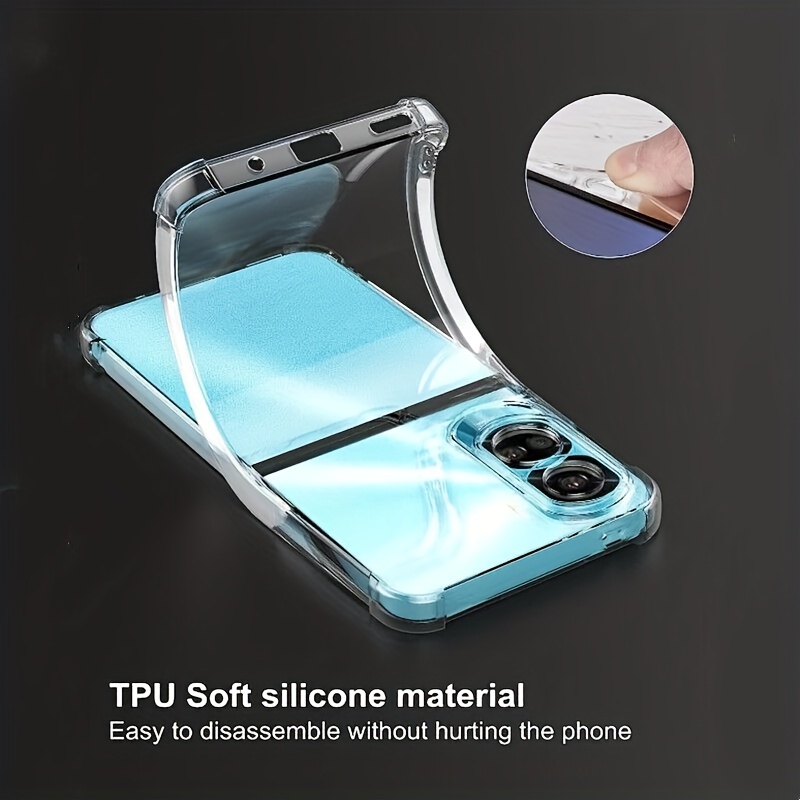 Clear Four Corners Shockproof Slim Soft Tpu Case Cover - Temu