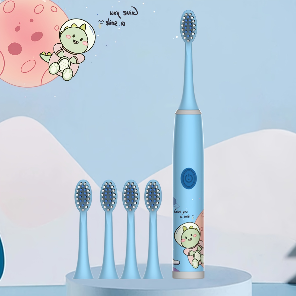 Kids electric toothbrush with 2024 replaceable head