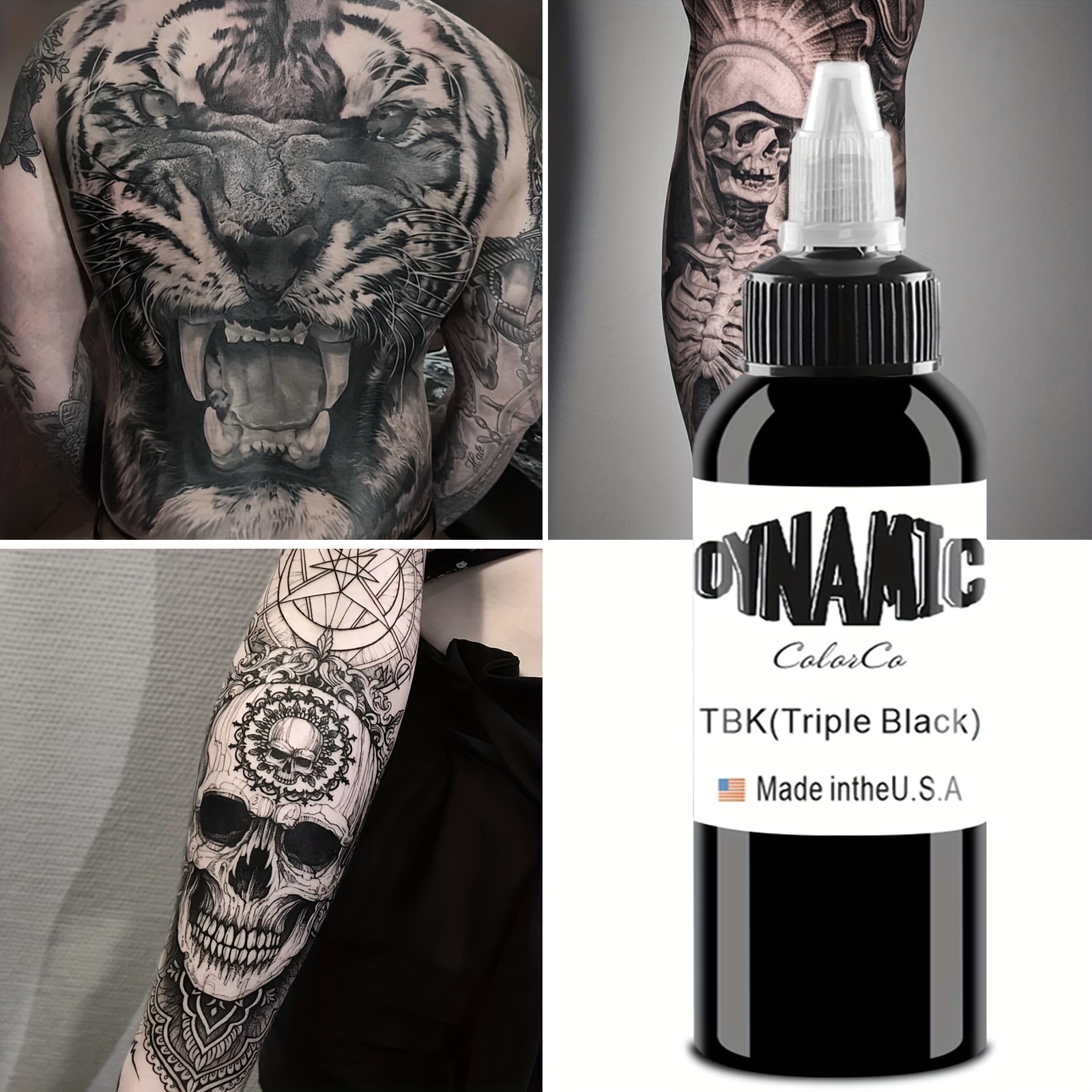 Black Tattoo Ink Professional Tattoo Tattoo Painting - Temu