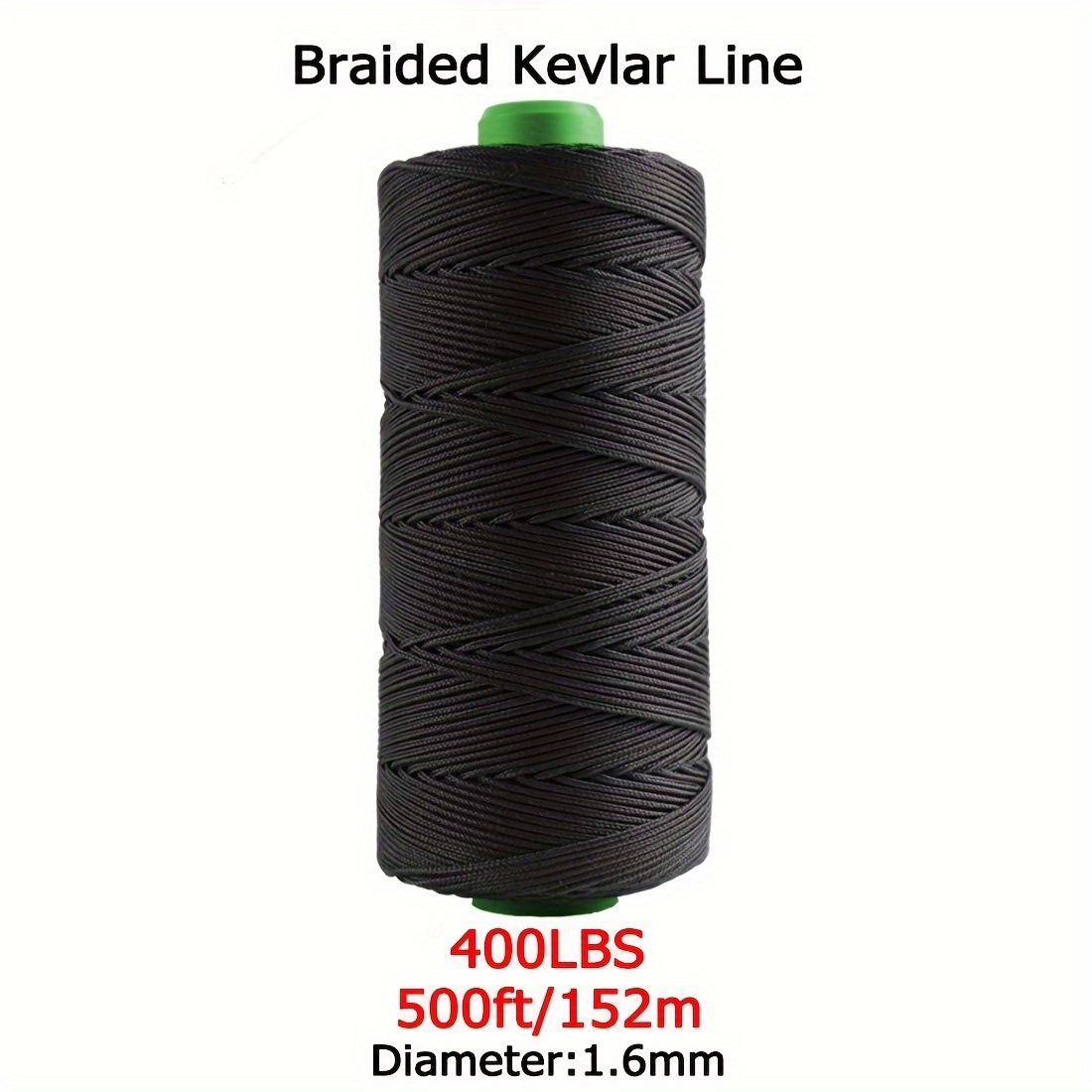 9KM DWLIFE Black Braided Kevlar Cord, 500~1500lb, India