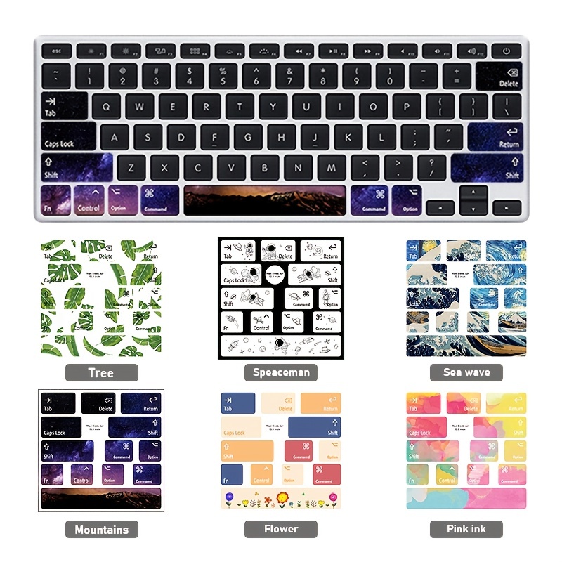partial keyboard sticker suitable for apple computer macbook air