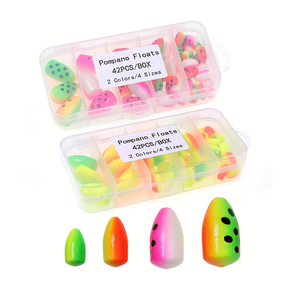 Pompano Rigs Float Beads Kit Foam Snell Fishing Bobbers Surf - Temu