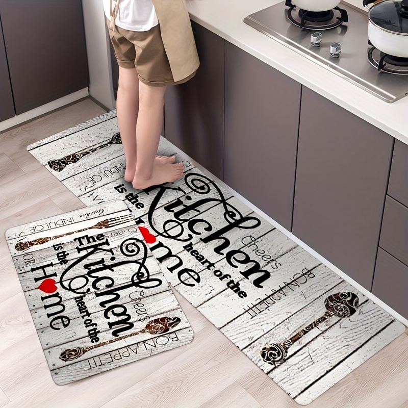 Wet Grass Letter Kitchen Rug Polyester Living Room Carpet Comfort Standing  Mats, Sport Mat Living Room Bedroom Bathroom Kitchen Sink Laundry Office  Area Rugs Runner, Home Decor - Temu