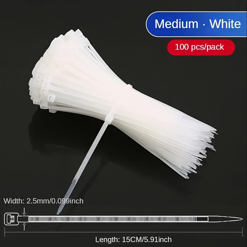 100 Stück Grüne Kabelbinder, 2,8 X 300 Mm – Nylon 66, 80N Zugfestigkeit Für Garten, Elektrik & Verpackung