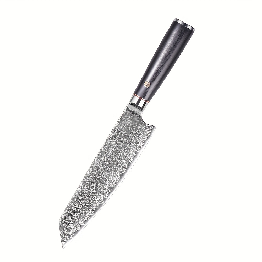 HTC-9 - VG10 Sanmai Stainless Damascus ǁ Santuko 8 Chef Knive ǁ Ergon —  HomeTown Knives