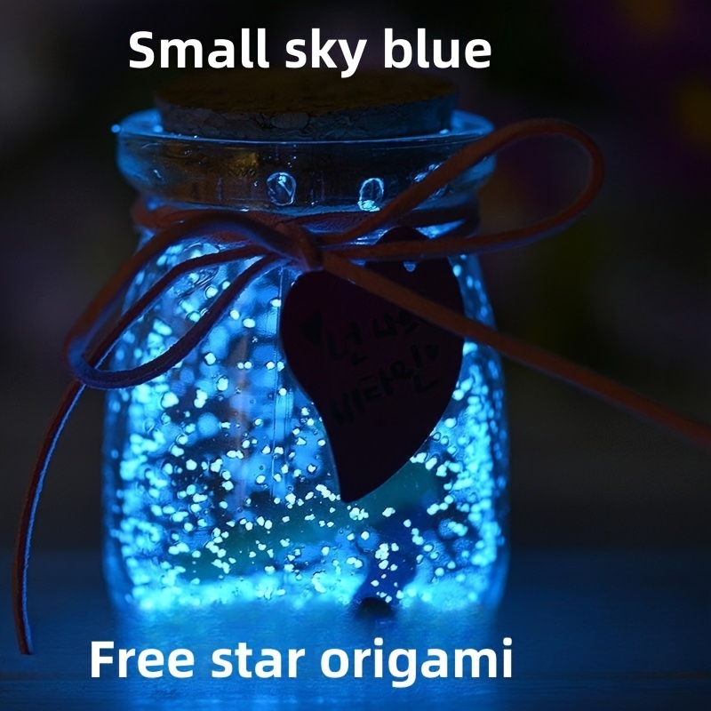 Luminous Sand Diy Storage Bottle Glow in the dark Glass - Temu