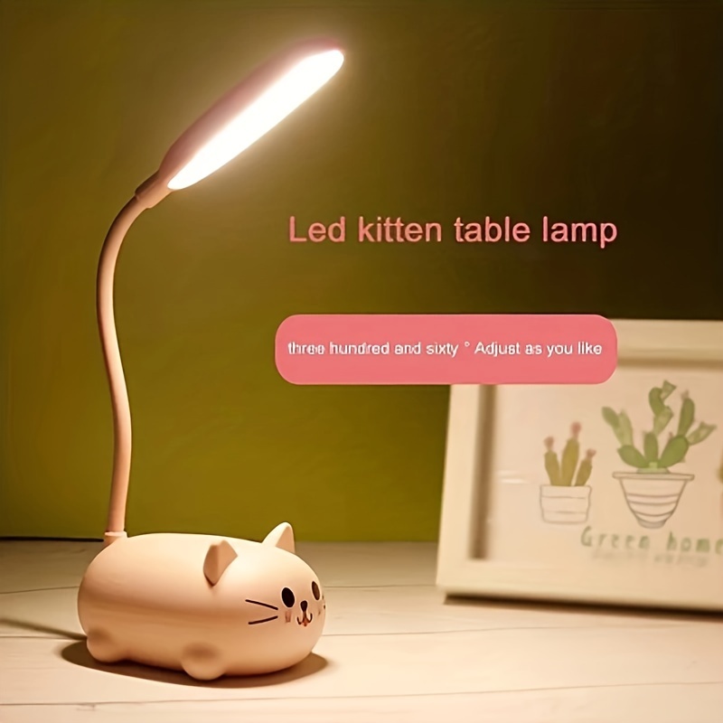 Veilleuses LED rechargeables par USB pour enfants, chat en
