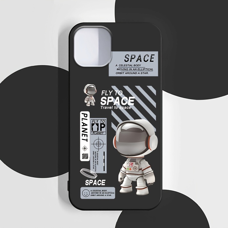 Astronaut Graphic Phone Case Iphone 15 14 Pro Max/ 14 Pro/14 - Temu