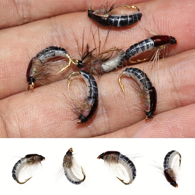 6pcs Fishing Lures: Catch Trout with Artificial Winged Insect Baits & 12  Hooks!