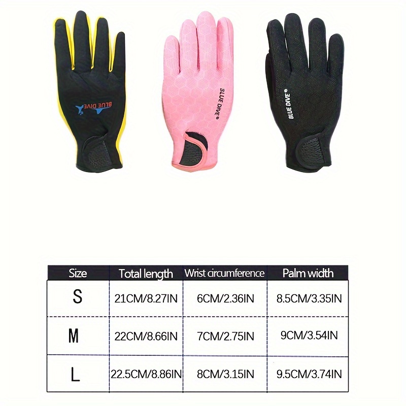 1.5mm Neoprene Gloves Water Gloves Anti Slip Swimming Gloves for Water  Sports