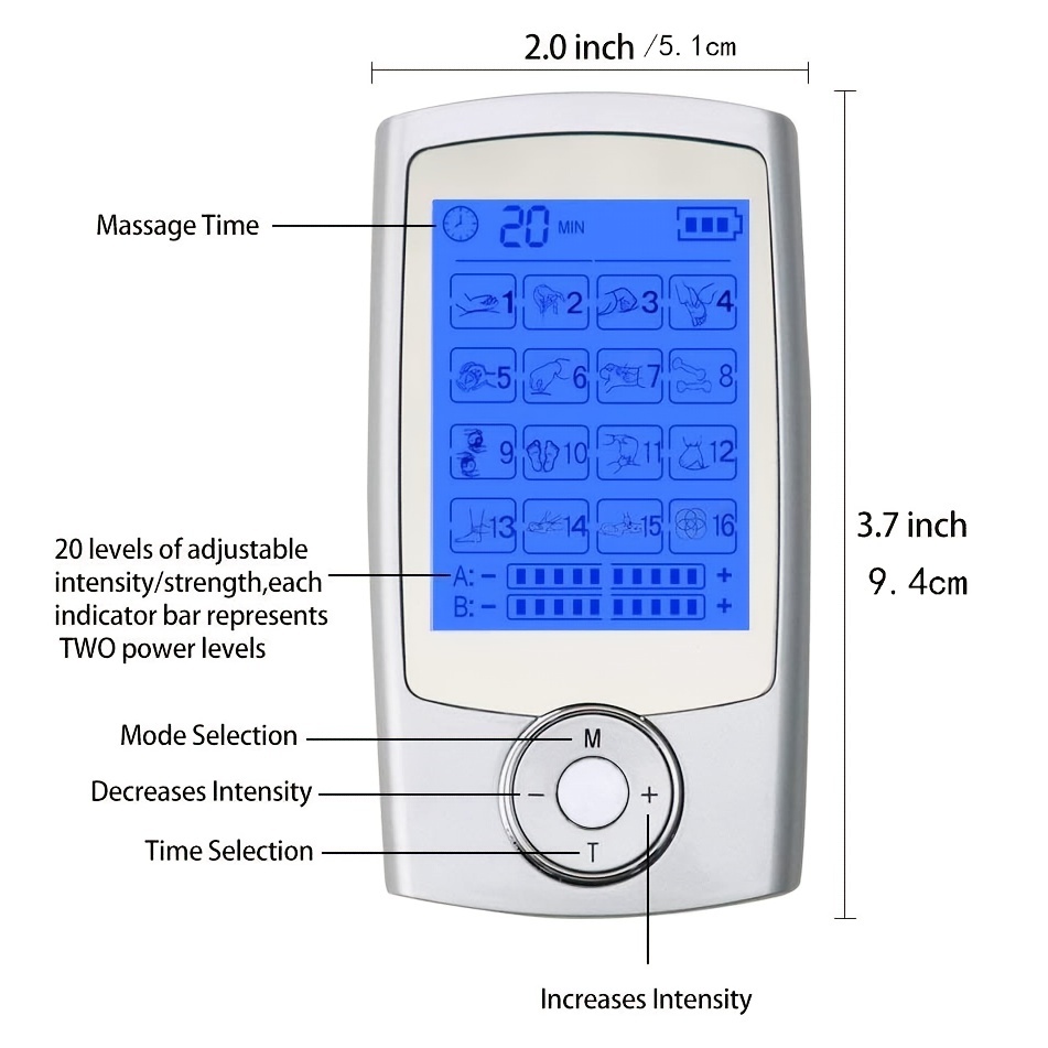 MEDVICE Rechargeable Tens Unit Muscle Stimulator, 2nd Gen 16