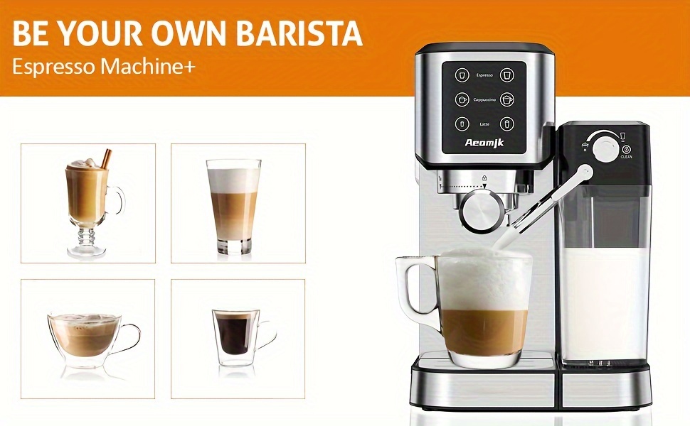 Fast Heating Espresso Machine Milk Frother Wand Perfect Home - Temu